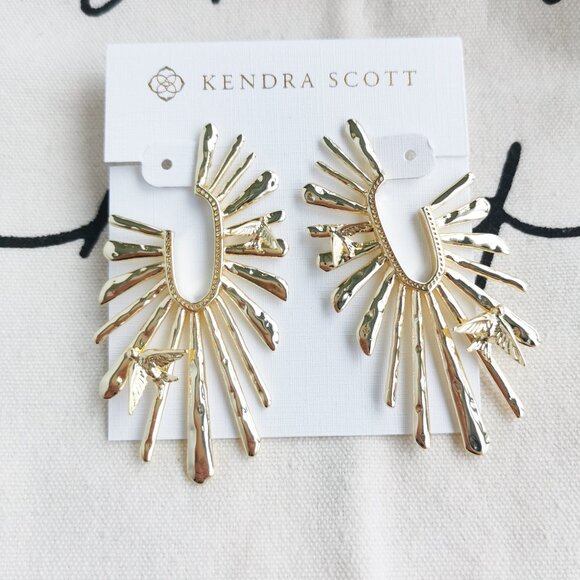 Kendra Scott Hoop Earrings - Melody - Gold - Picture 1 of 4